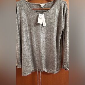 Calvin Klein Silver Gray Long Sleeve Tee